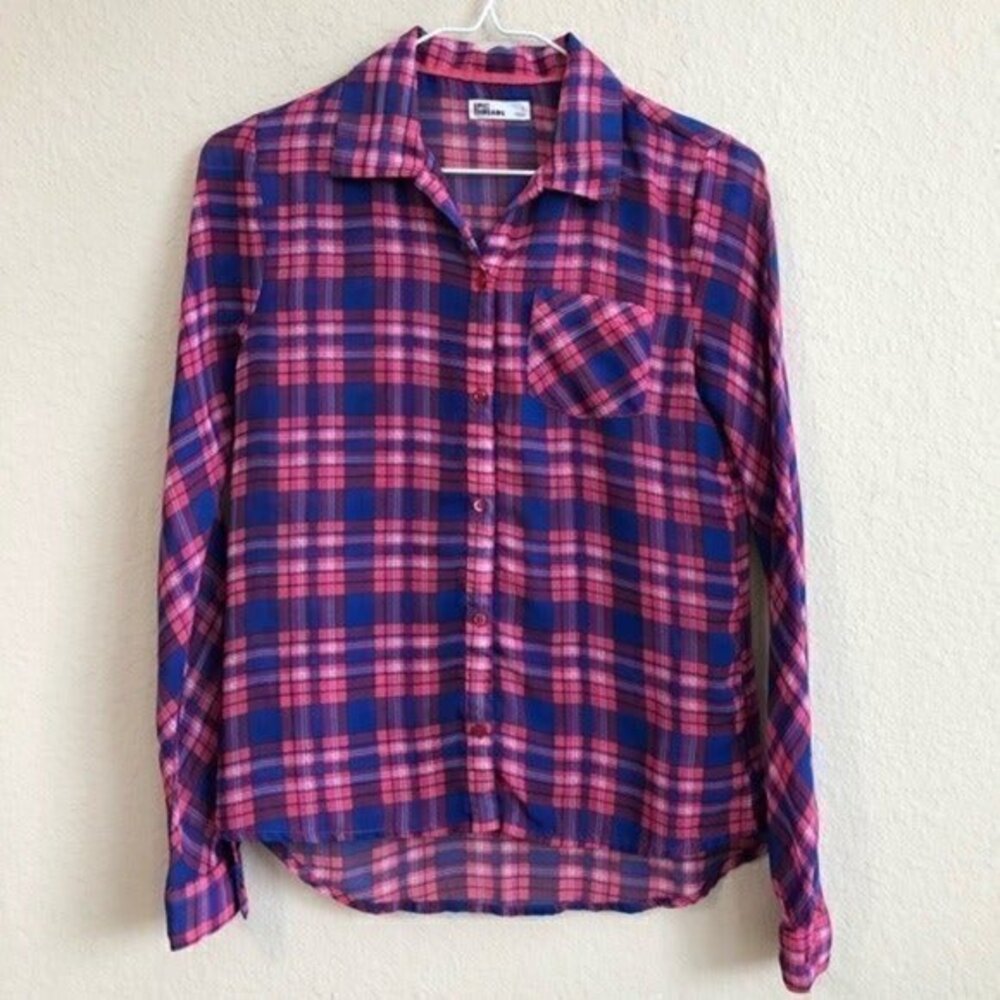Epic Threads Shirt Plaid Long Sleeve Button Down